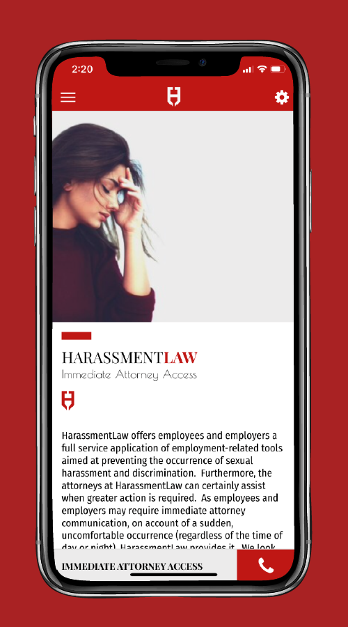 HarassmentLaw screenshot 2